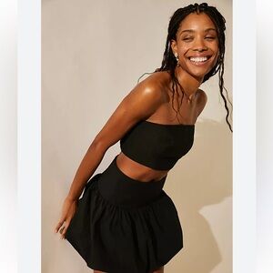 Free People Black Lula Bubble Set Size L